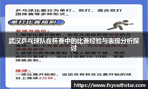 武汉乒乓球队在杯赛中的比赛经验与表现分析探讨